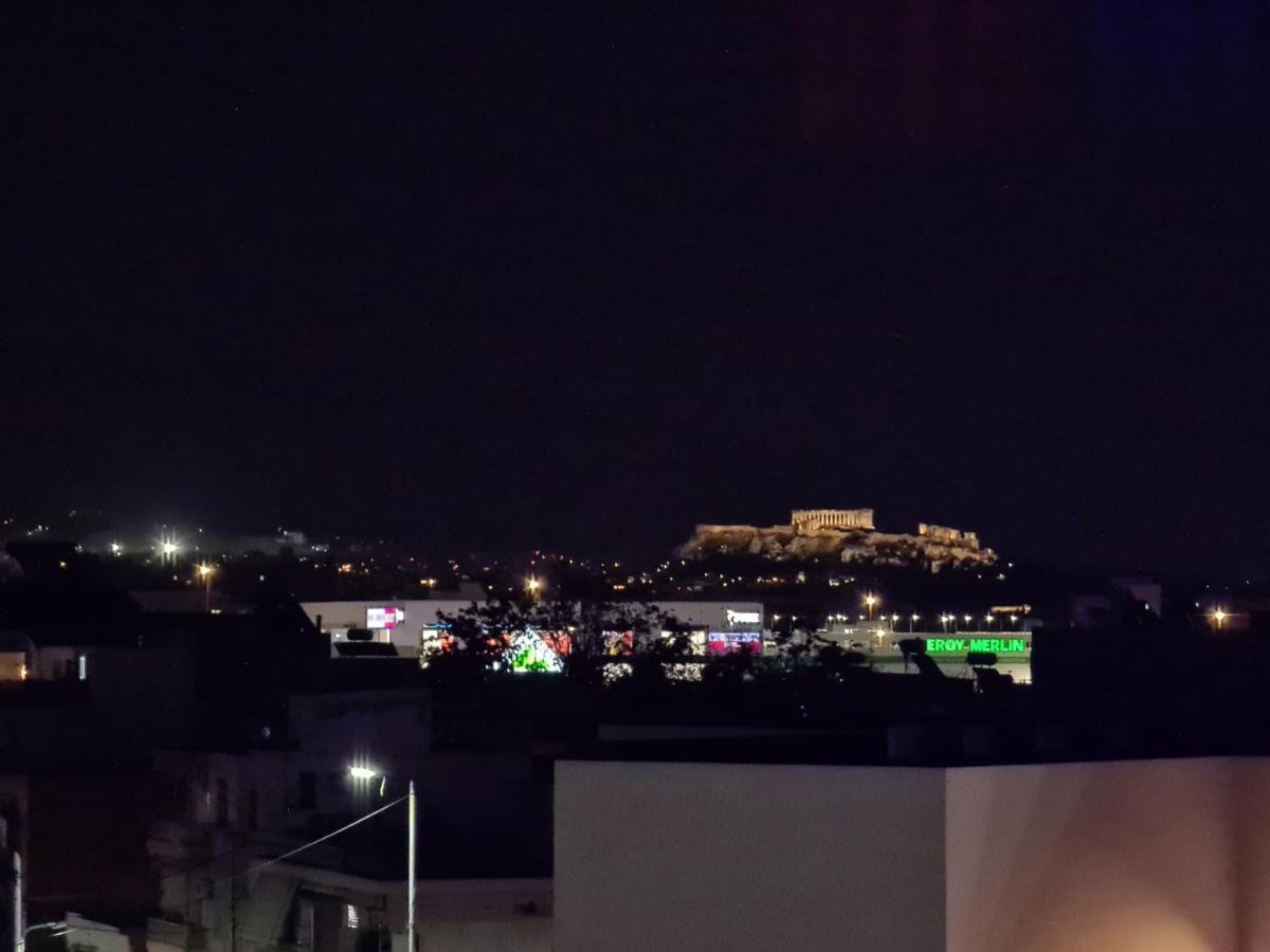 Sunny Home Private Jacuzzi Hydromassage Acropolis & Lycabettus Far View Parking 300M Metro Peristeri Atene Esterno foto