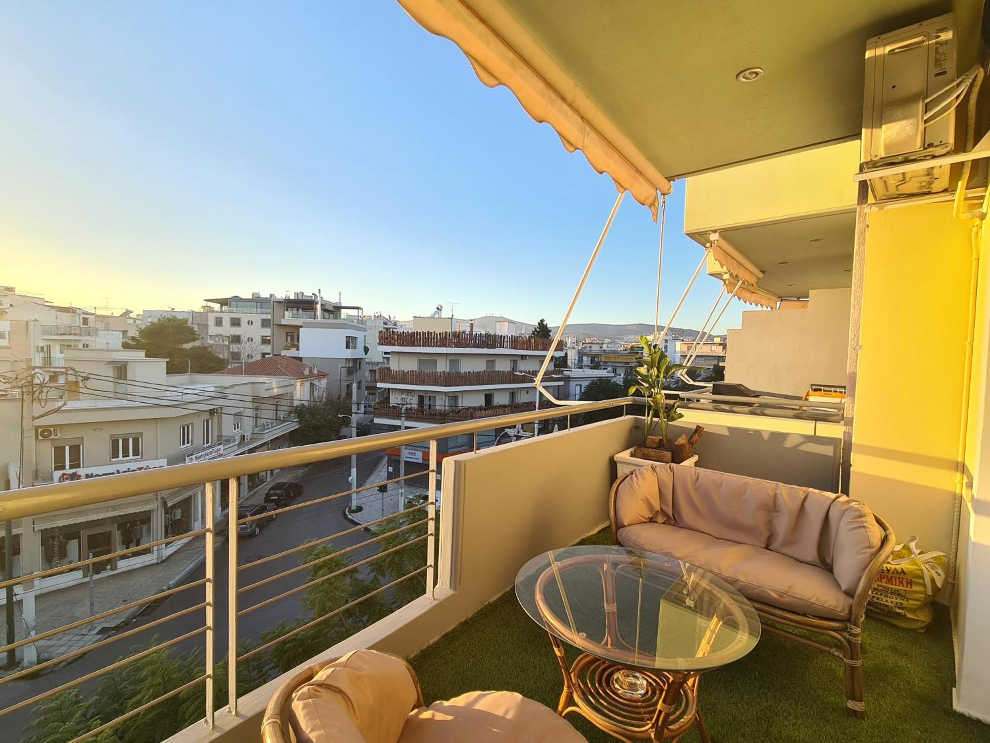 Sunny Home Private Jacuzzi Hydromassage Acropolis & Lycabettus Far View Parking 300M Metro Peristeri Atene Esterno foto