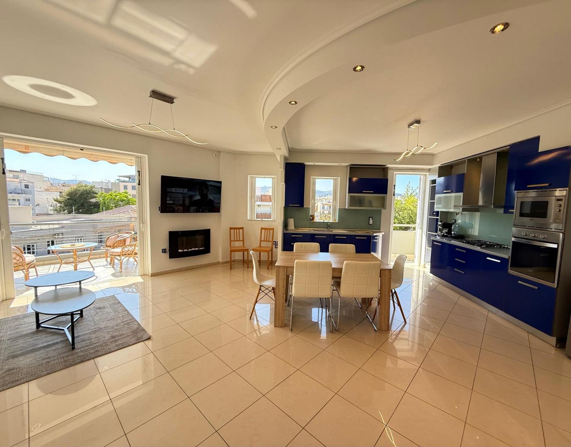 Sunny Home Private Jacuzzi Hydromassage Acropolis & Lycabettus Far View Parking 300M Metro Peristeri Atene Esterno foto